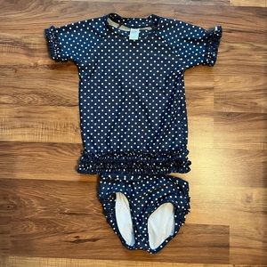 Ruffle Butts Rashguard Swim Set